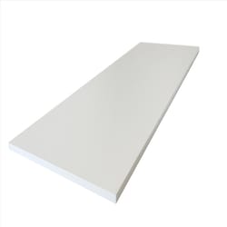NB 0.63 in. H X 11.8 in. W X 47.6 in. D White Wood Shelf Board