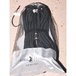 Work Hose 100 ft. L X 3/8 in. D Flexible Air Hose Black