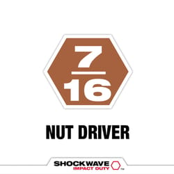 Milwaukee Shockwave 7/16 in. X 1-7/8 in. L Steel Nut Driver 1 pc