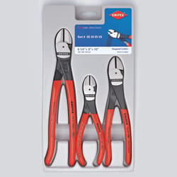 Knipex 3 pc Chrome Vanadium Steel Diagonal Cutting Pliers Set