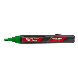 Milwaukee Inkzall Green Felt Tip Liquid Paint Marker 1 pk