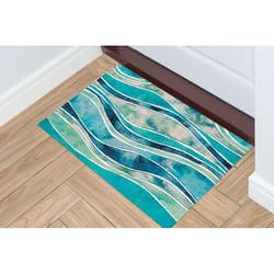 Liora Manne Illusions 1.92 ft. W X 2.92 ft. L Multi-color Wave Polyester Accent Rug
