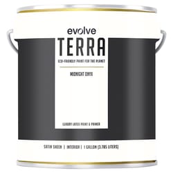 Evolve Terra Satin Midnight  Onyx Paint and Primer Interior 1 gal