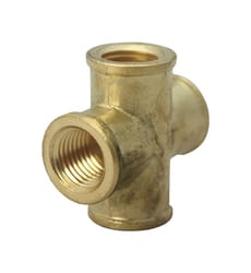 JMF Company 1/4 in. FPT X 1/4 in. D FPT Brass Cross