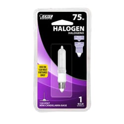Feit 75 W T4 Tubular Halogen Bulb 1050 lm Warm White 1 pk
