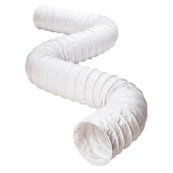 Deflect-O 50 ft. L X 3 in. D White Vinyl Vent Hose