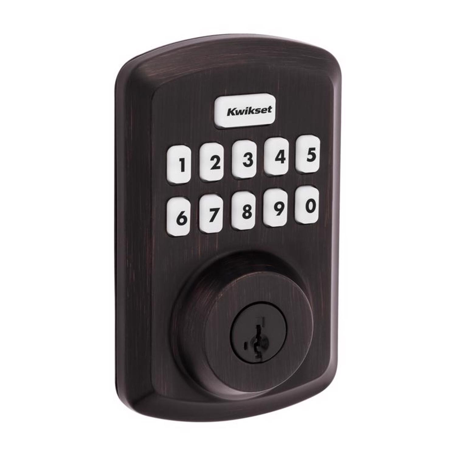 Photos - Access Control System Bronze Gym Kwikset SmartCode Venetian Bronze Zinc Electronic Deadbolt 992500-003 