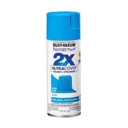 Rust-Oleum Painter's Touch 2X Ultra Cover Satin Oasis Blue Paint+Primer Spray Paint 12 oz