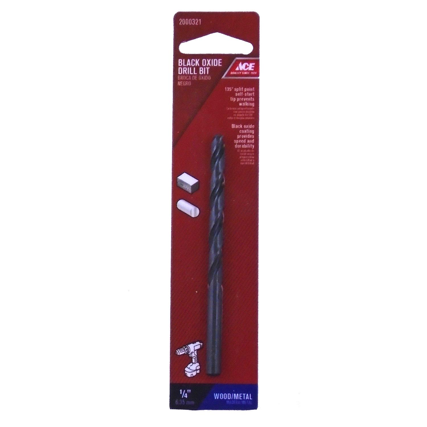 Ace 1/4 in. X 4 in. L High Speed Steel Drill Bit 1 pc