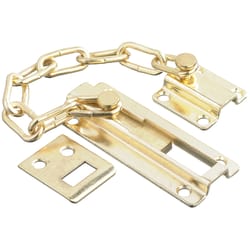 Hardware Essentials 852232 Brass Keyed Door Chain Lock 