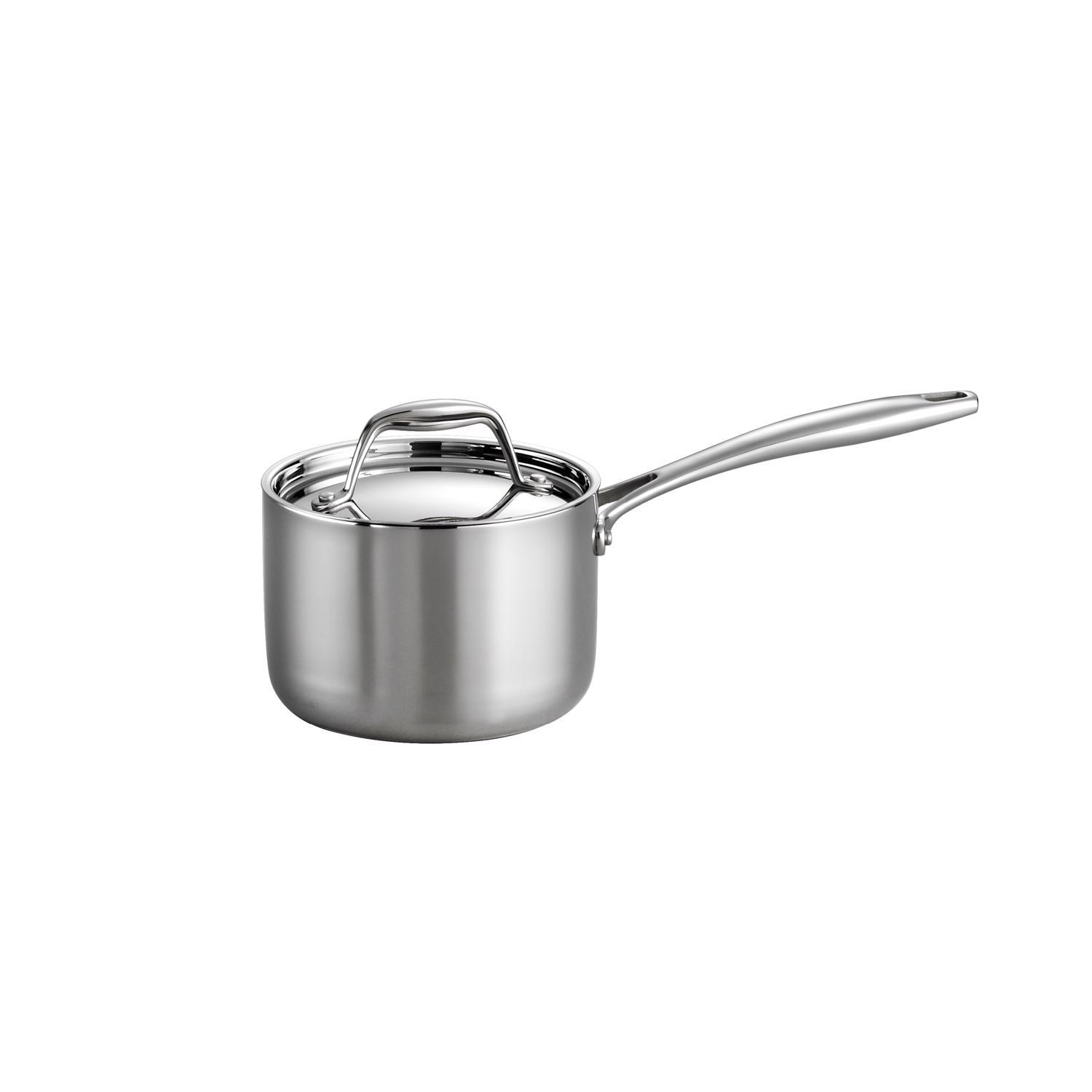 Tramontina Gourmet Stainless Steel Sauce Pan With Lid 1.5 qt Silver Sansujyuku sansujyuku.com