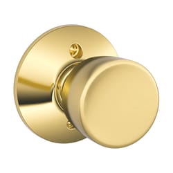 Schlage Bell Bright Brass Dummy Knob Right or Left Handed