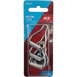 Ace Black/Silver Aluminum Spline Channel Bail Latch 1 pk