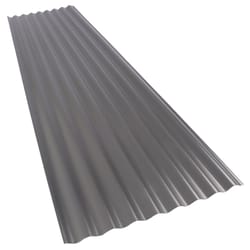 Suntop 26 in. W X 8 ft. L Polycarbonate Roof Panel Gray