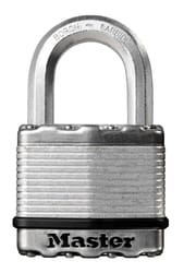 Master Lock 1-7/16 in. H X 13/16 in. W X 2 in. L Steel Ball Bearing Locking Padlock Keyed Alike