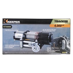 Keeper 55 ft. 4000 lb 1.6 HP Permanent Magnet Electric Automotive Winch