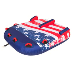 Airhead Sportsstuff Nylon Inflatable Multicolored Stars & Stripes Towable Tube 67 in. W X 77 in. L