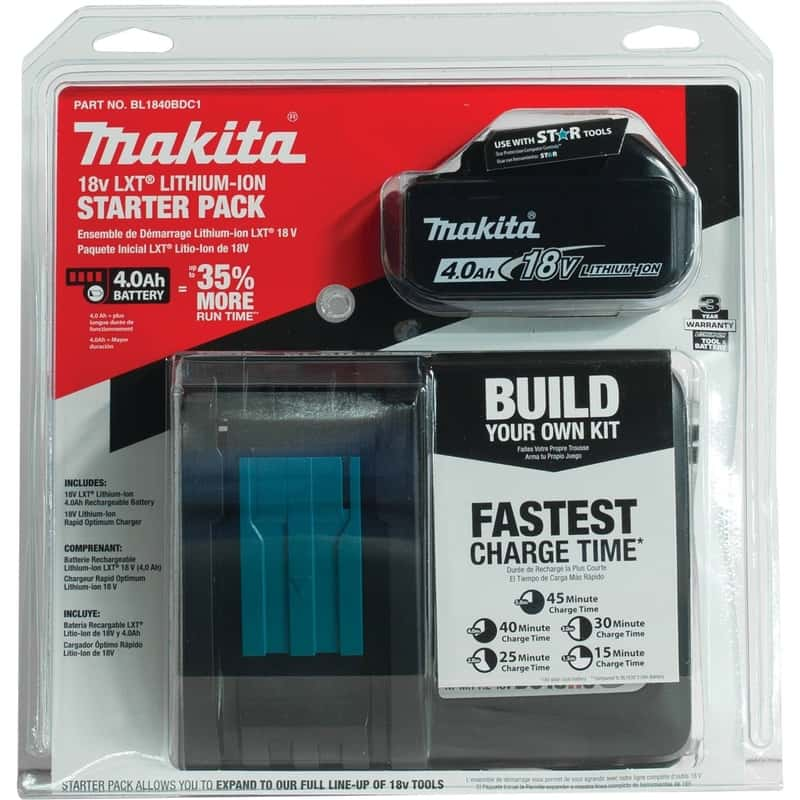 Makita 18v lxt battery and online charger