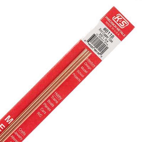 K&S 1/16 in. D X 1 ft. L Copper Tubing K&S 1/16 in. D X 1 ft. L Copper Tubing
