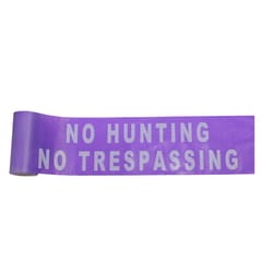 C.H. Hanson CH Hanson 100 ft. L X 6 in. W Plastic Solid No Hunting No Trespassing Barricade Tape Pur