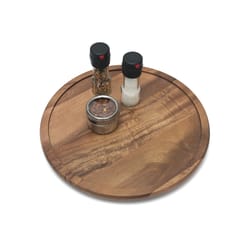Lipper International Brown 1.25 in. H X 14 in. D Acacia Wood Kitchen Turntable