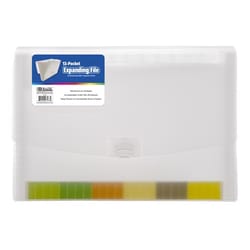 Bazic Products Clear 13-Pocket Expanding File 1 pk