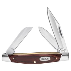 Buck Knives Brown 420J2 Stainless Steel 3.88 in. Stockman Pocket Knife