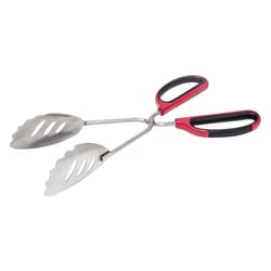 Char-Broil Stainless Steel Black/Red/Silver Scissor Tongs 1 pc