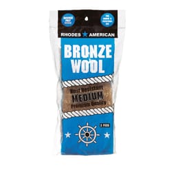Rhodes American  3 Grade Medium  Bronze Wool Pads  3 pk 