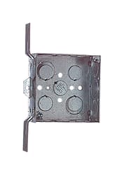Steel City 4 in. Square Steel Outlet Box Silver