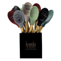 Krumbs Kitchen Elements Assorted Silicone/Stainless Steel Mixing Spoon