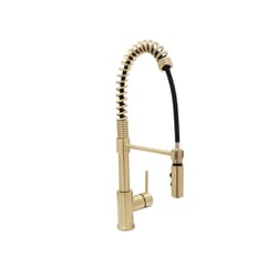 Huntington Brass Rexford II One Handle Satin Brass Kitchen Faucet