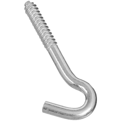 Multi Size Screw Hook / Eye Hook Heavy Duty Galvanized Steel Plus FREE Wall  Plug