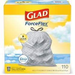 Glad Force Flex 13 gal Fresh Tall Kitchen Bags Drawstring 110 pk