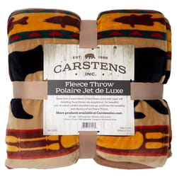 Carstens Inc 68 in. H X 2 in. W X 54 in. L Multicolored Polyester Plush Throw Blanket