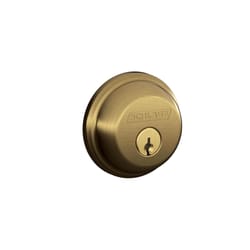 Schlage Antique Brass Zinc Single Cylinder Deadbolt