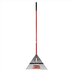 ACE 65 in. 24 Tine Steel Rake Fiberglass Handle