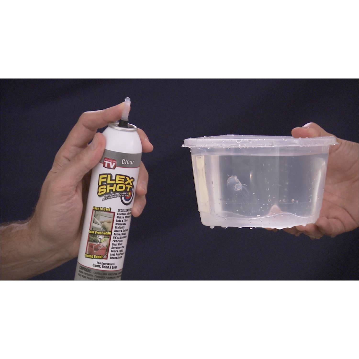 Flex Shot White Acrylic Rubber All Purpose Sealant 8 oz