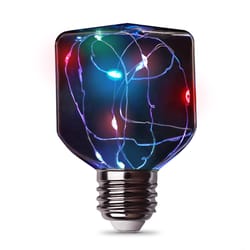 Feit Square E26 (Medium) LED Bulb Multi-Colored 1 Watt Equivalence 1 pk