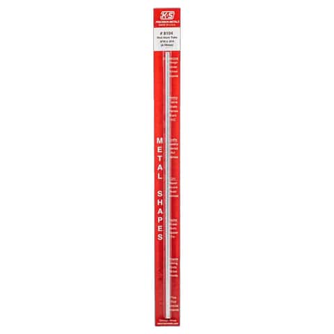 K&S 3/16 in. D X 3 ft. L Round Aluminum Tube K&S 3/16 in. D X 3 ft. L Round Aluminum Tube
