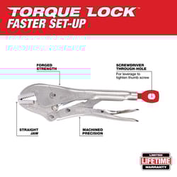 Milwaukee Torque Lock 10 in. Forged Alloy Steel Straight Jaw Pliers