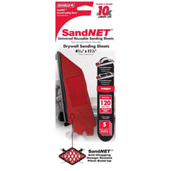 Diablo SandNet 11-1/4 in. L X 4-3/16 in. W 120 Grit Ceramic Sanding Sheet 5 pk