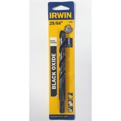 Irwin 29/64 in. X 5-5/8 in. L High Speed Steel Jobber Length Drill Bit Reduced Round Shank 1 pc