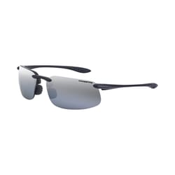 Crossfire ES4 Polarized Safety Glasses Silver Mirror Lens Black Frame 1 pc