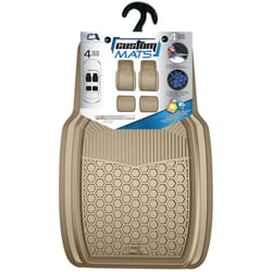 Custom Accessories Brown Rubber Auto Floor Mats 4 pk