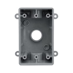 Sigma Engineered Solutions New Work 16.3 cu in Rectangle Plastic 1 gang Weatherproof Box Gray