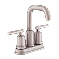 Moen Gibson Brushed Nickel Modern Bathroom Faucet 4 in.