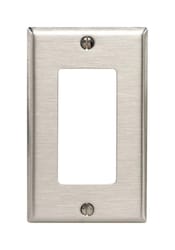 Leviton Silver 1 gang Stainless Steel Decorator Wall Plate 1 pk