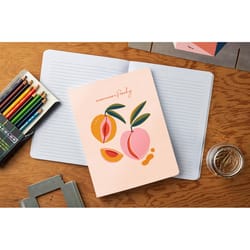 Denik 9 in. W X 7 in. L Sewn Bound Pink Everything's Peachy Notebook