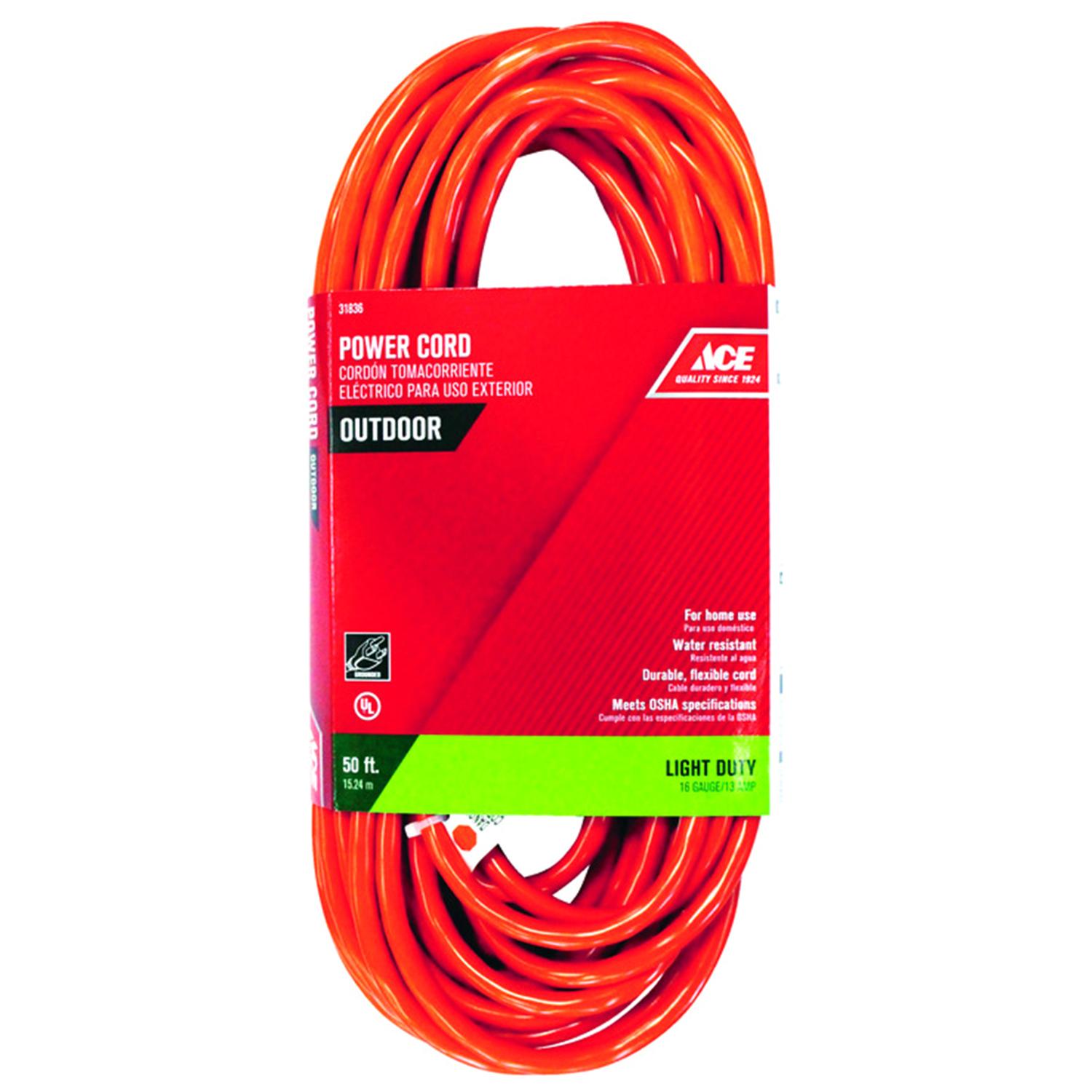 BLACK+DECKER Black + Decker Cord Reel 50-ft 14 / 3-Prong Indoor/Outdoor  Sjtw Medium Duty General Extension Cord in the Extension Cord Accessories  department at